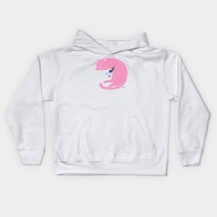 Relaxing with cat Kids Hoodie